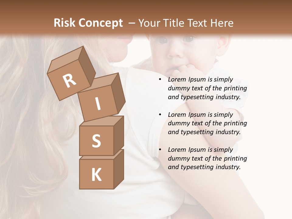 Looking Mama Child PowerPoint Template