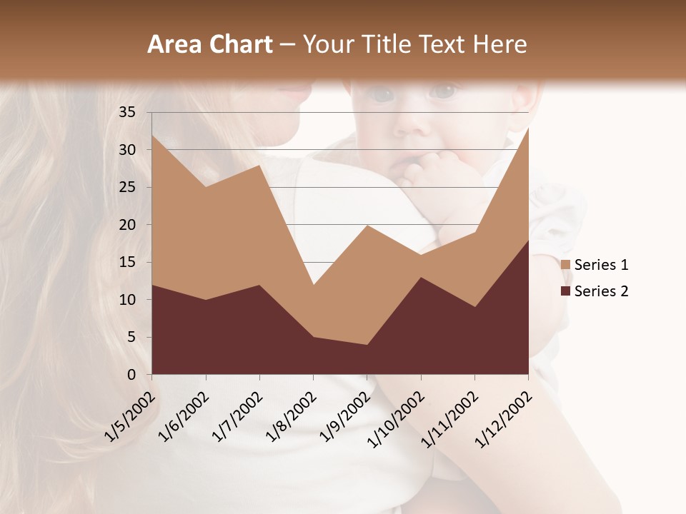 Looking Mama Child PowerPoint Template