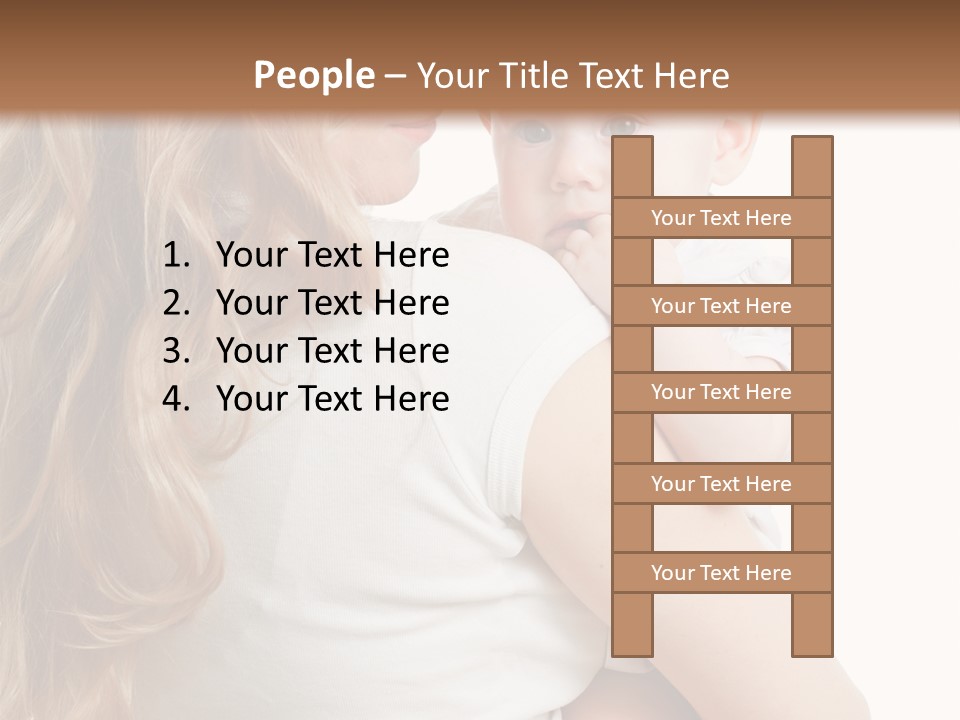 Looking Mama Child PowerPoint Template