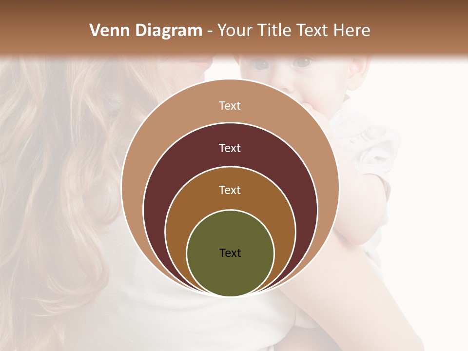 Looking Mama Child PowerPoint Template