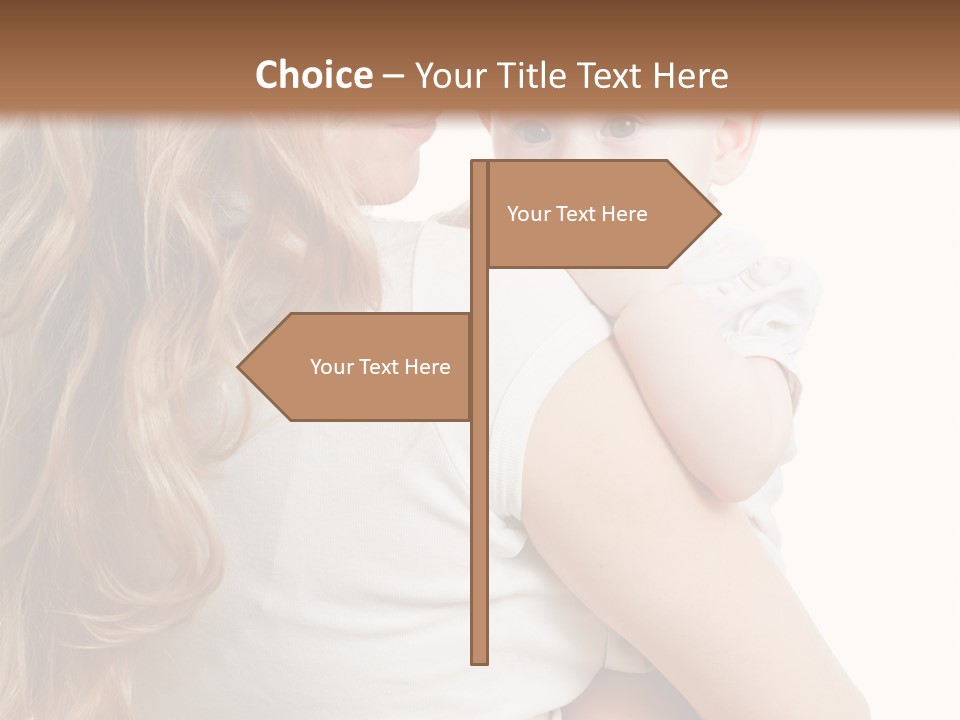 Looking Mama Child PowerPoint Template
