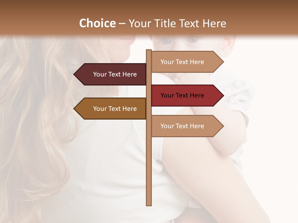 Looking Mama Child PowerPoint Template