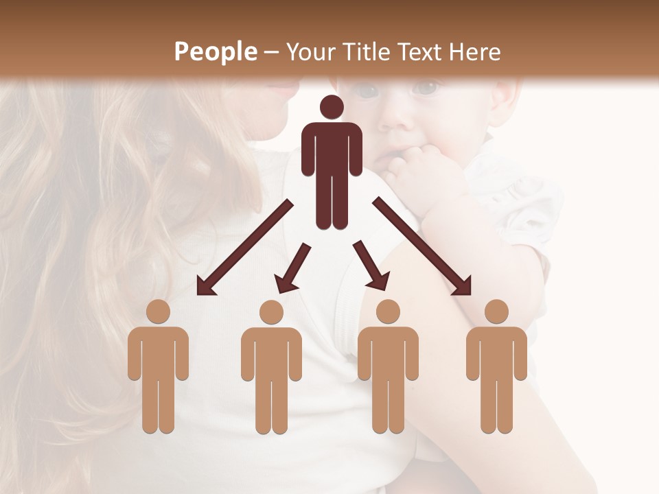 Looking Mama Child PowerPoint Template