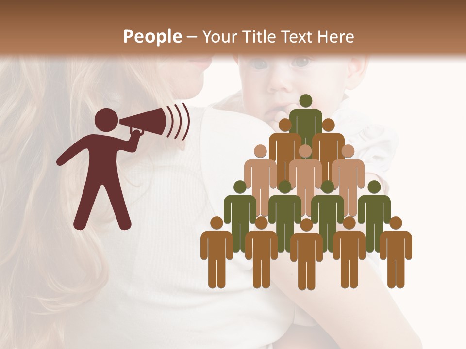 Looking Mama Child PowerPoint Template