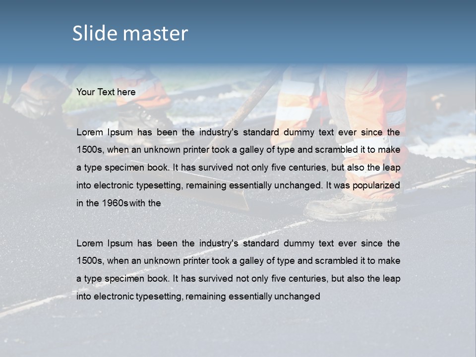 Shovel Street Railway PowerPoint Template