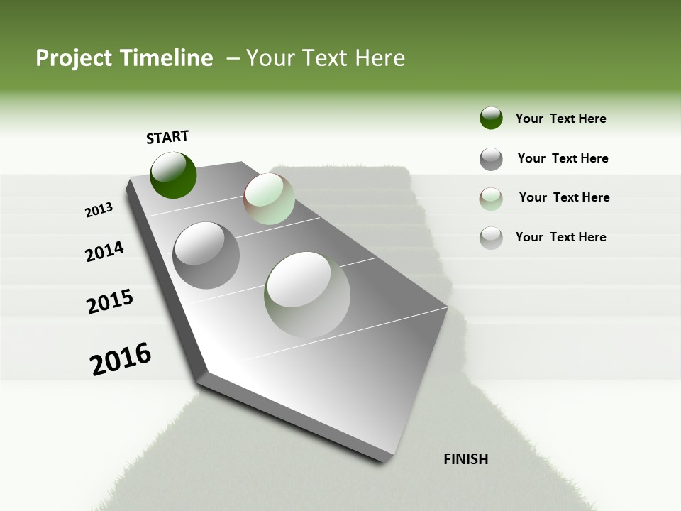 Clean Curved Concept PowerPoint Template
