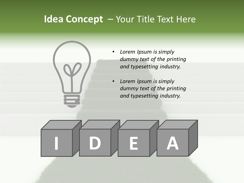 Clean Curved Concept PowerPoint Template