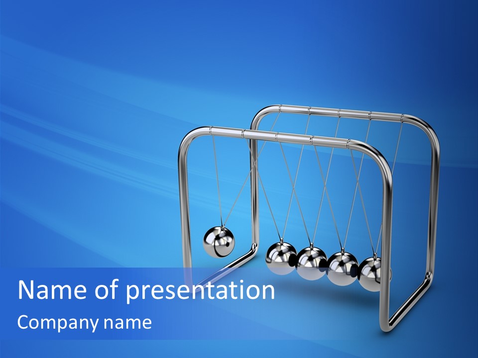 Silver Accuracy Swinging PowerPoint Template