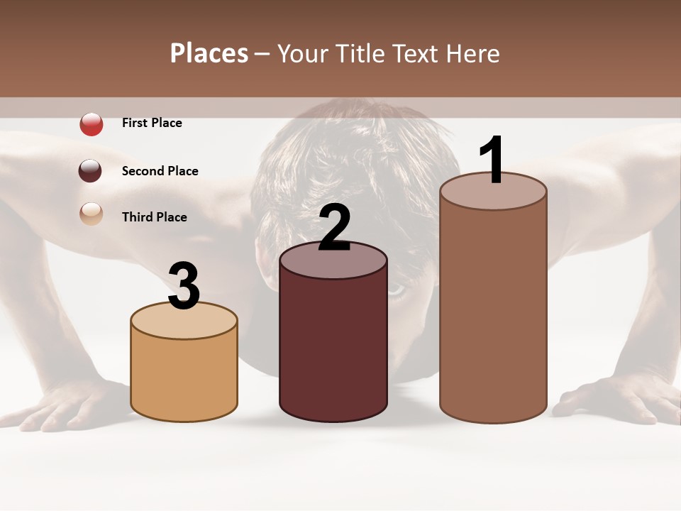 Training Muscular White PowerPoint Template