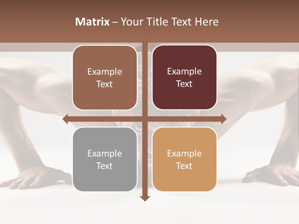 Training Muscular White PowerPoint Template