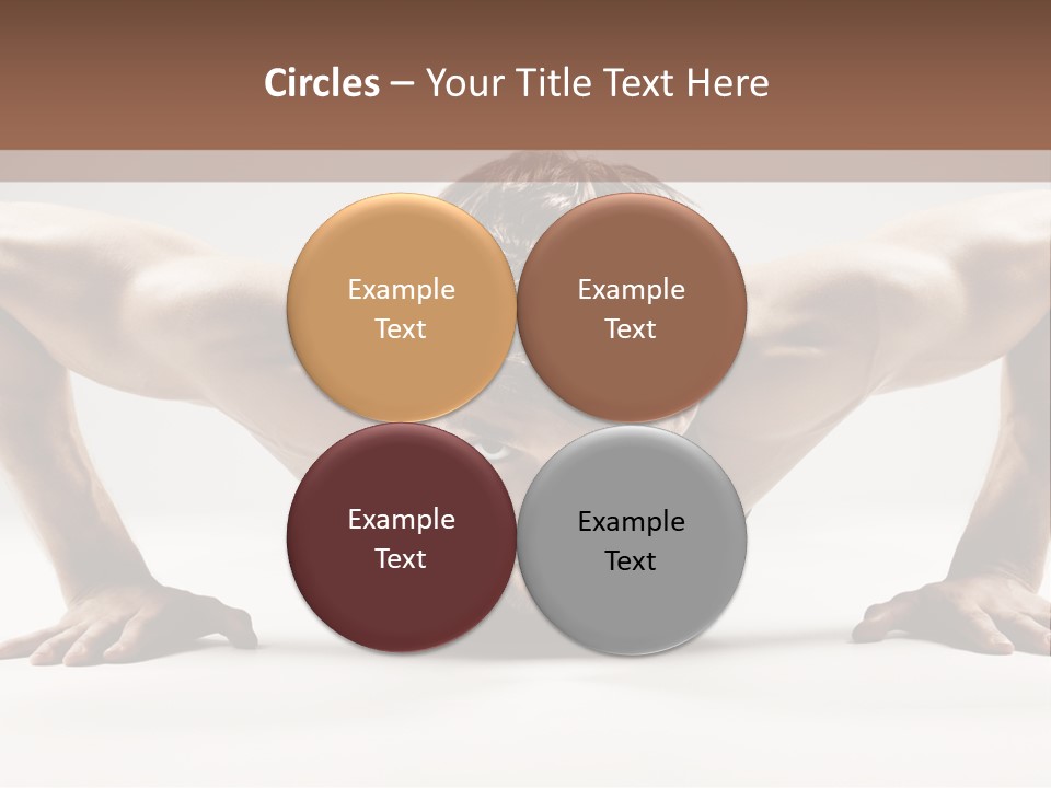Training Muscular White PowerPoint Template