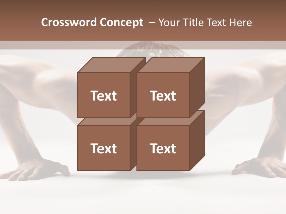 Training Muscular White PowerPoint Template