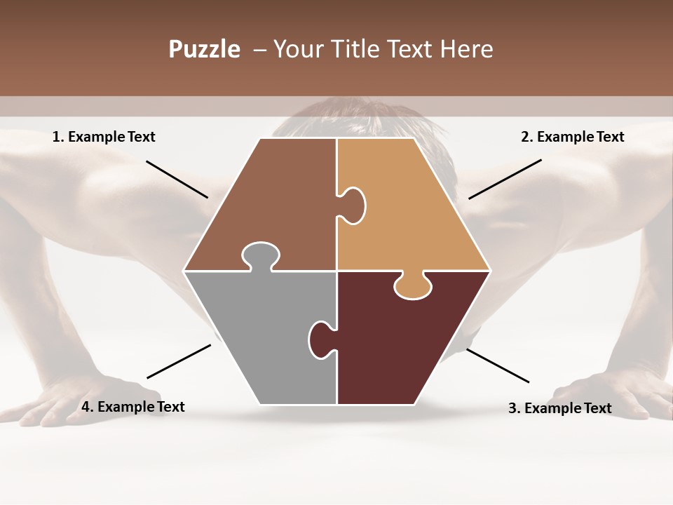 Training Muscular White PowerPoint Template