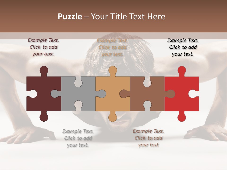 Training Muscular White PowerPoint Template