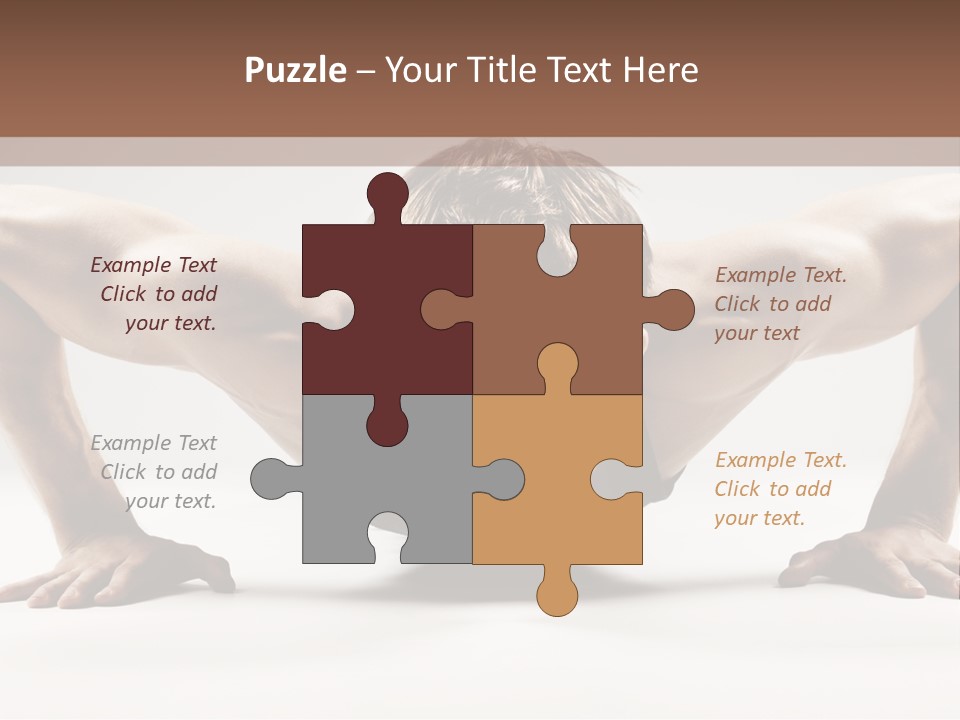 Training Muscular White PowerPoint Template