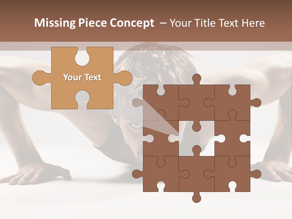 Training Muscular White PowerPoint Template