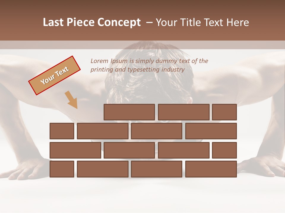 Training Muscular White PowerPoint Template