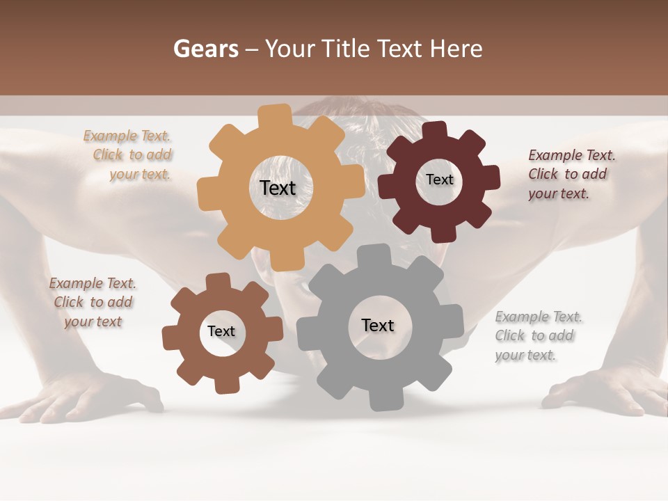 Training Muscular White PowerPoint Template