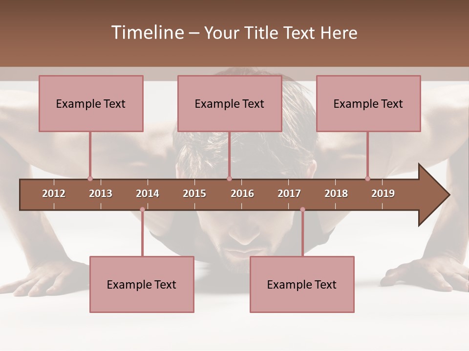 Training Muscular White PowerPoint Template