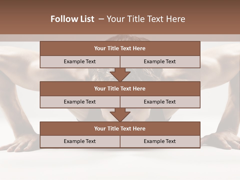 Training Muscular White PowerPoint Template