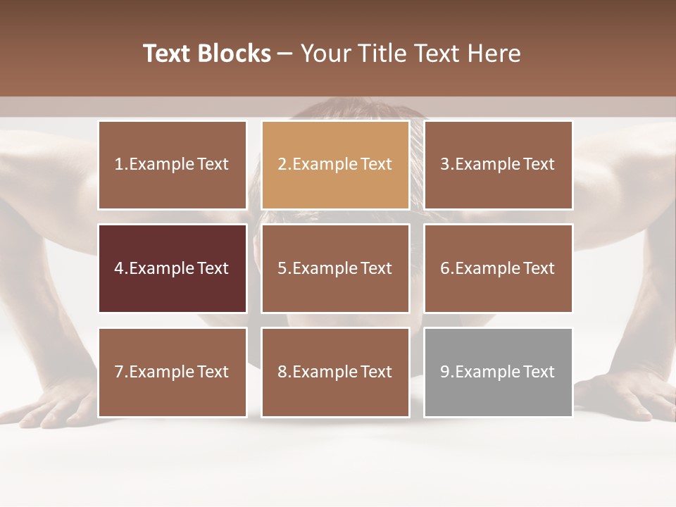 Training Muscular White PowerPoint Template