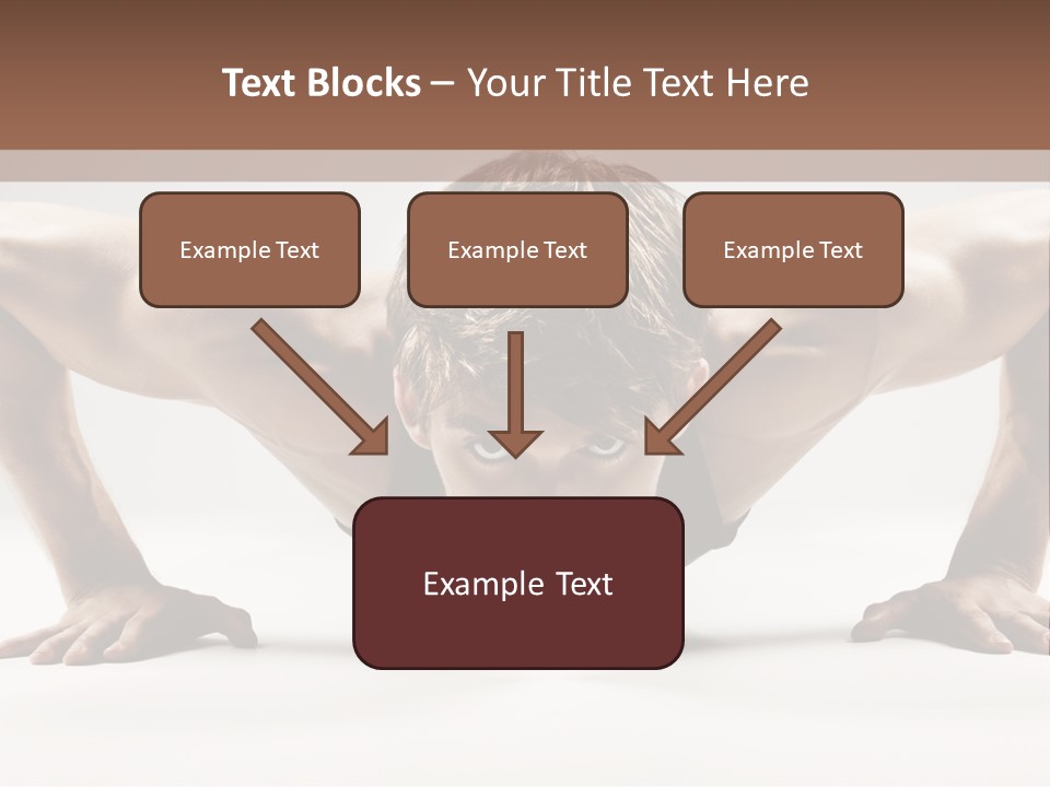 Training Muscular White PowerPoint Template