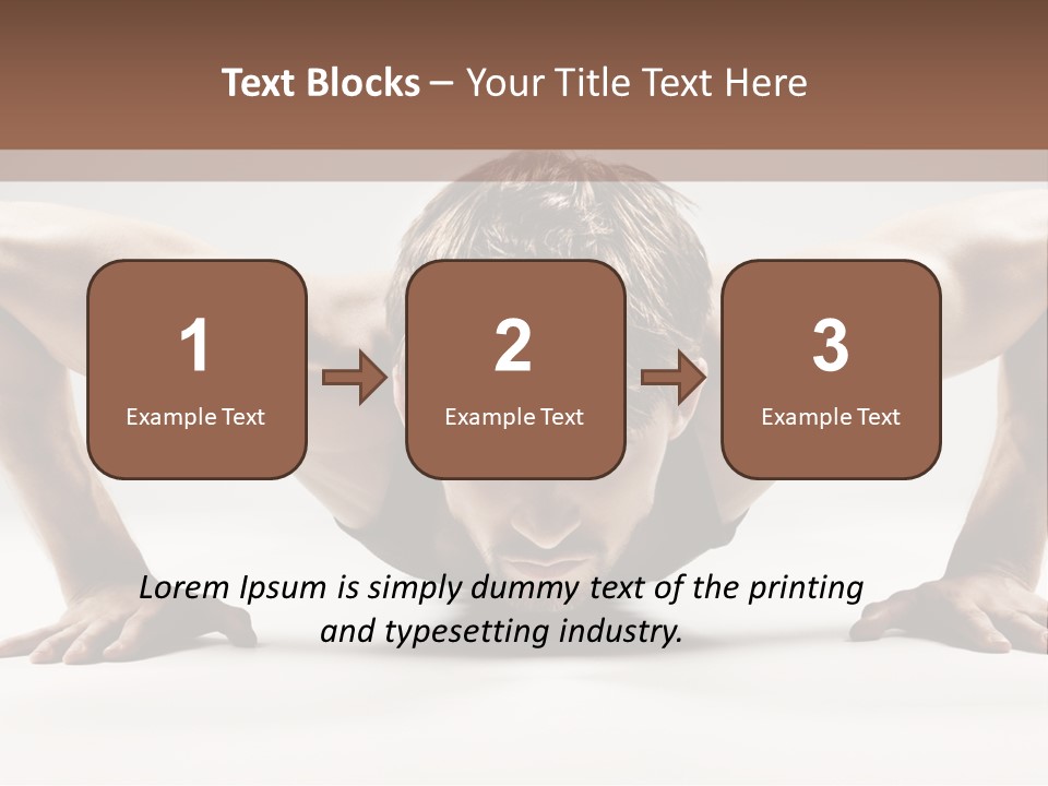 Training Muscular White PowerPoint Template
