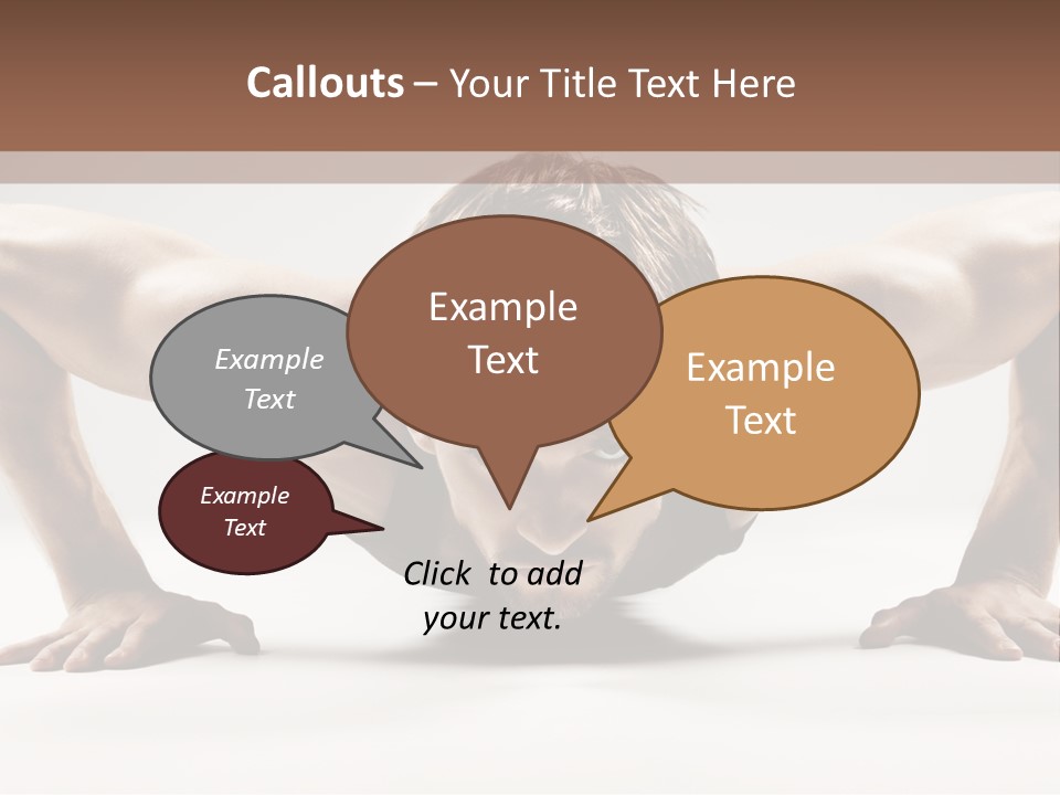Training Muscular White PowerPoint Template