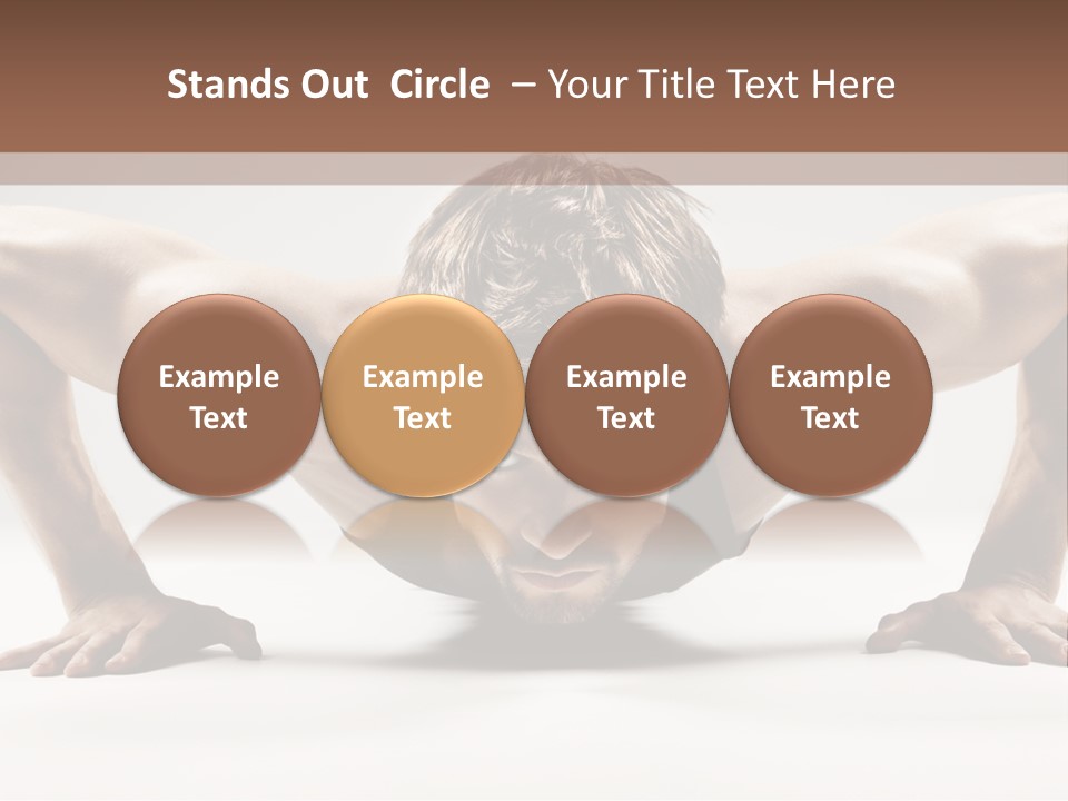 Training Muscular White PowerPoint Template