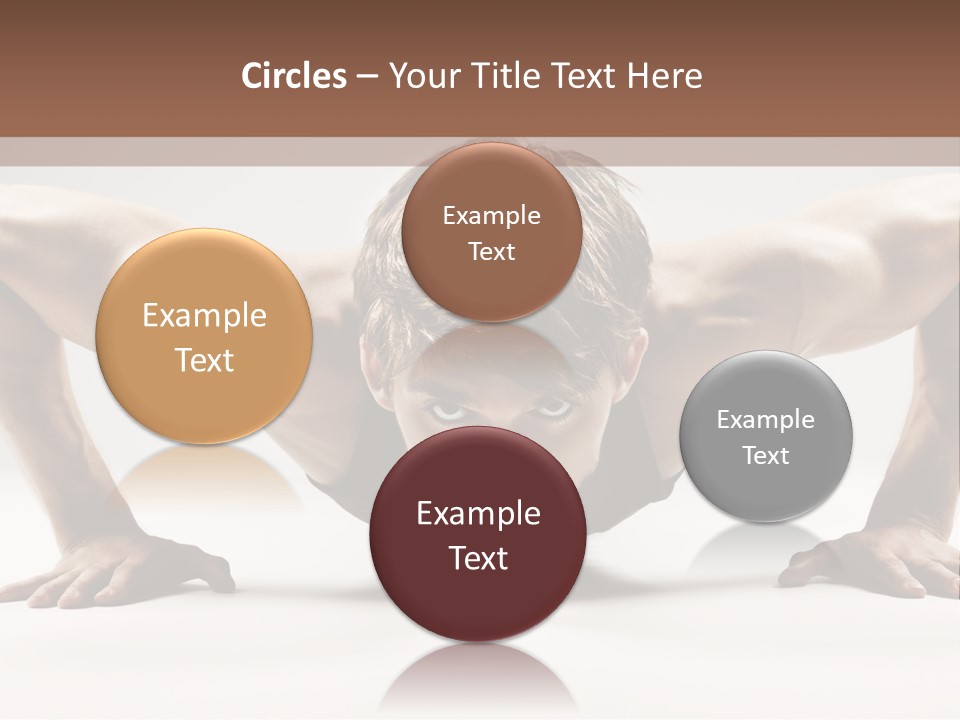 Training Muscular White PowerPoint Template