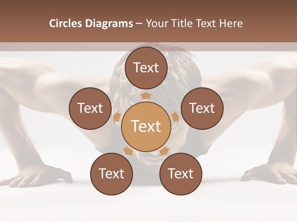 Training Muscular White PowerPoint Template