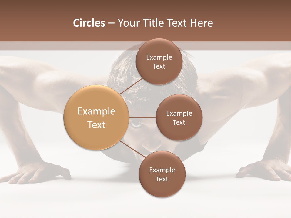 Training Muscular White PowerPoint Template