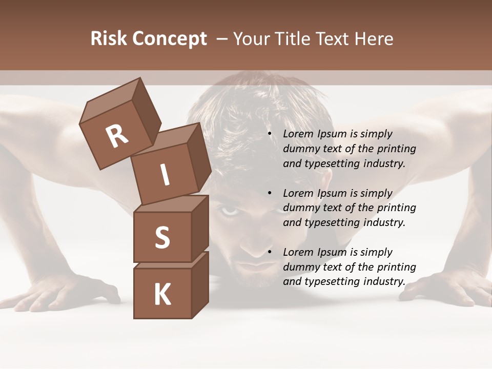 Training Muscular White PowerPoint Template