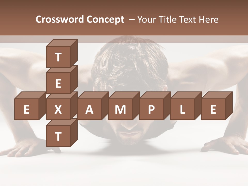 Training Muscular White PowerPoint Template