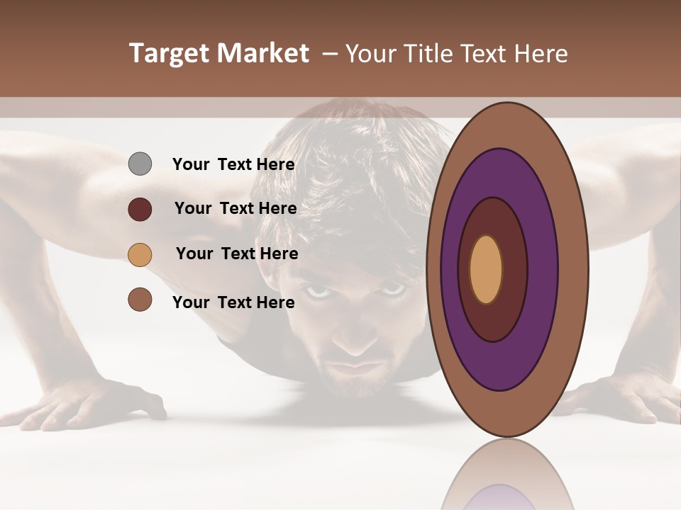 Training Muscular White PowerPoint Template