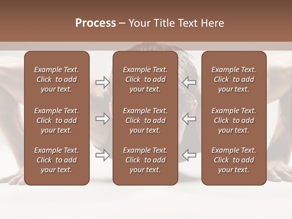 Training Muscular White PowerPoint Template