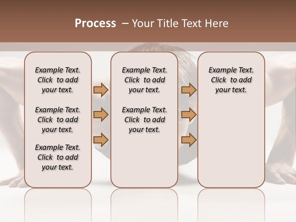 Training Muscular White PowerPoint Template