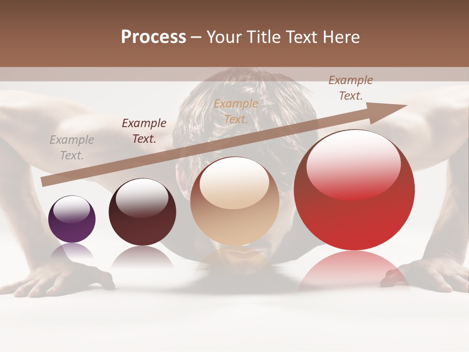 Training Muscular White PowerPoint Template