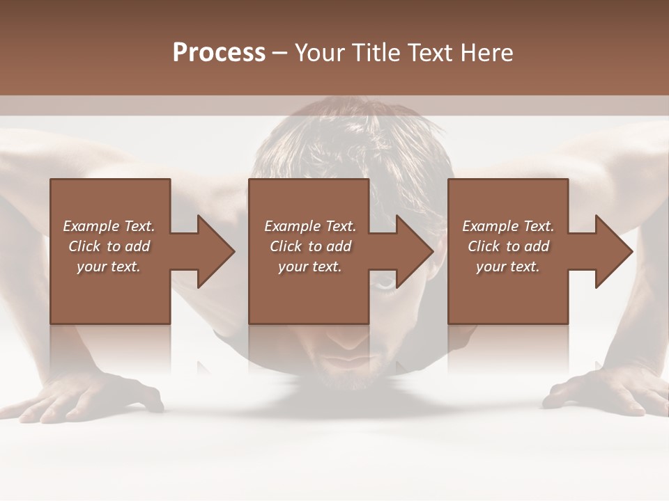Training Muscular White PowerPoint Template