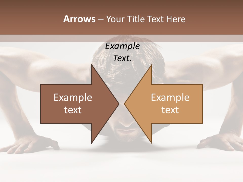 Training Muscular White PowerPoint Template