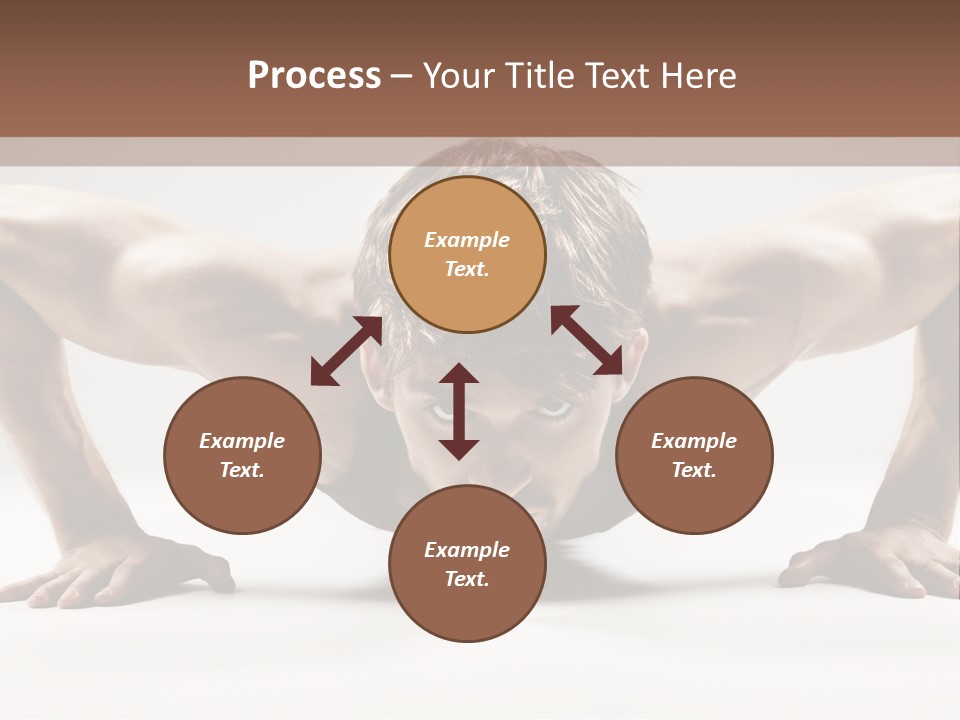 Training Muscular White PowerPoint Template