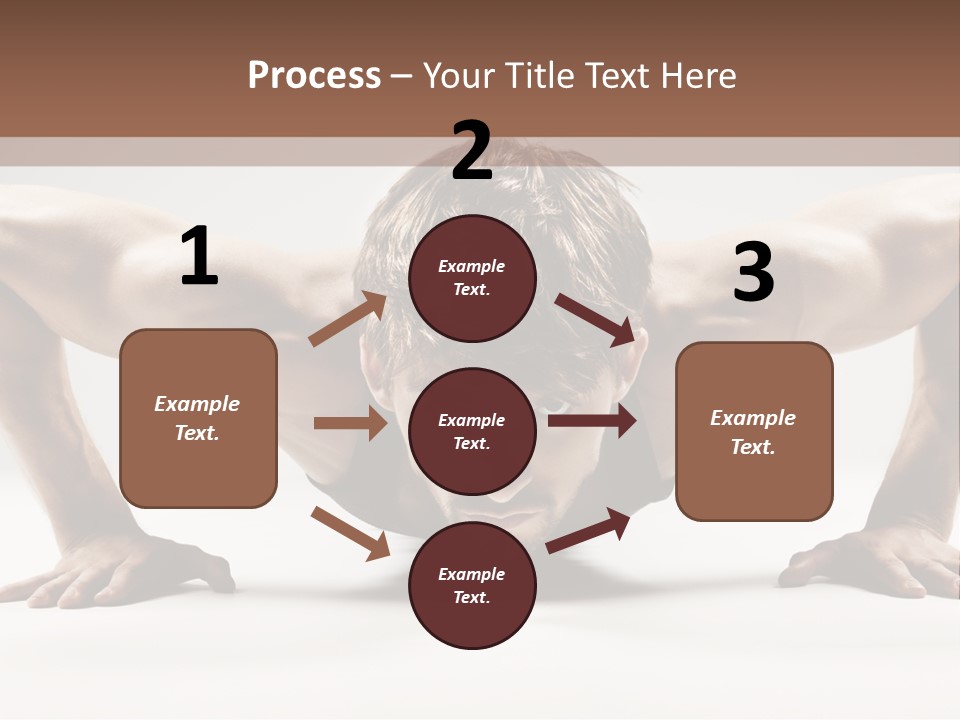 Training Muscular White PowerPoint Template