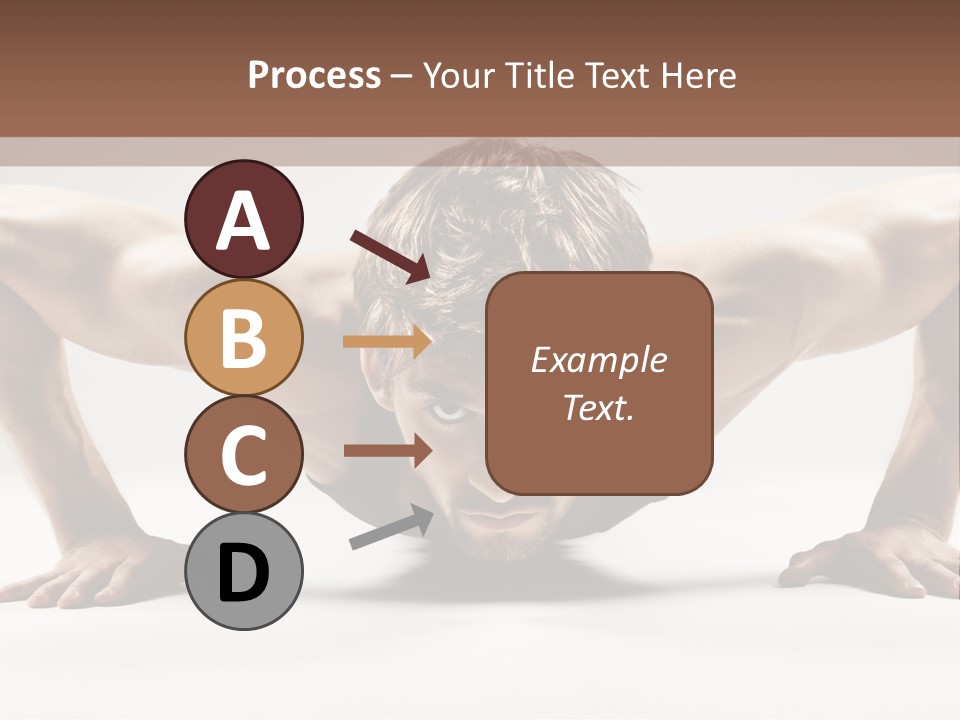 Training Muscular White PowerPoint Template