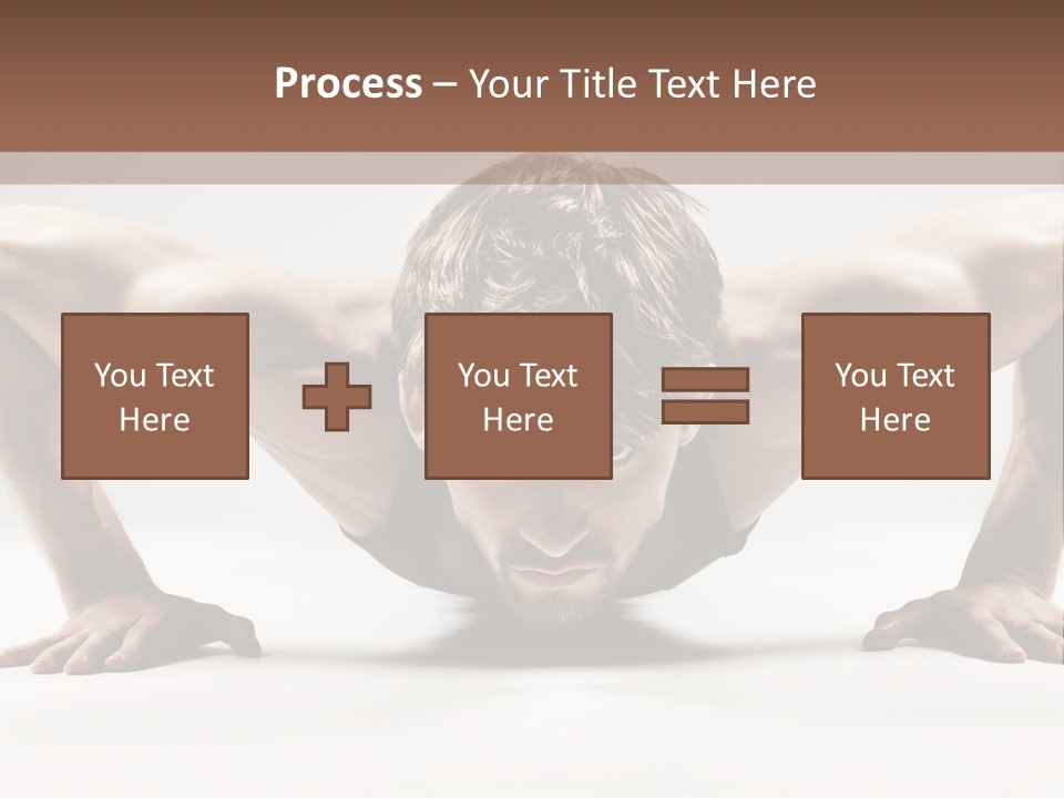 Training Muscular White PowerPoint Template