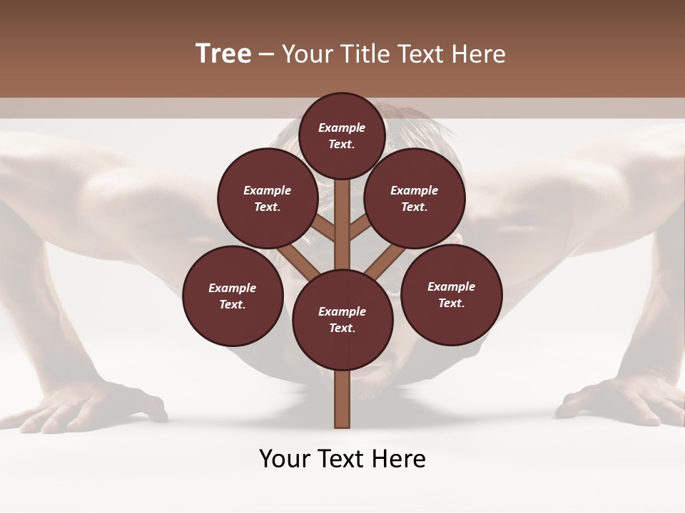 Training Muscular White PowerPoint Template