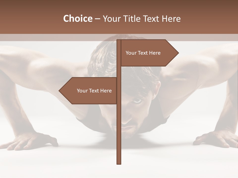 Training Muscular White PowerPoint Template
