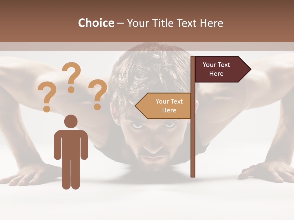 Training Muscular White PowerPoint Template