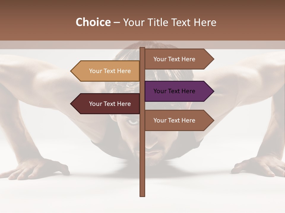 Training Muscular White PowerPoint Template