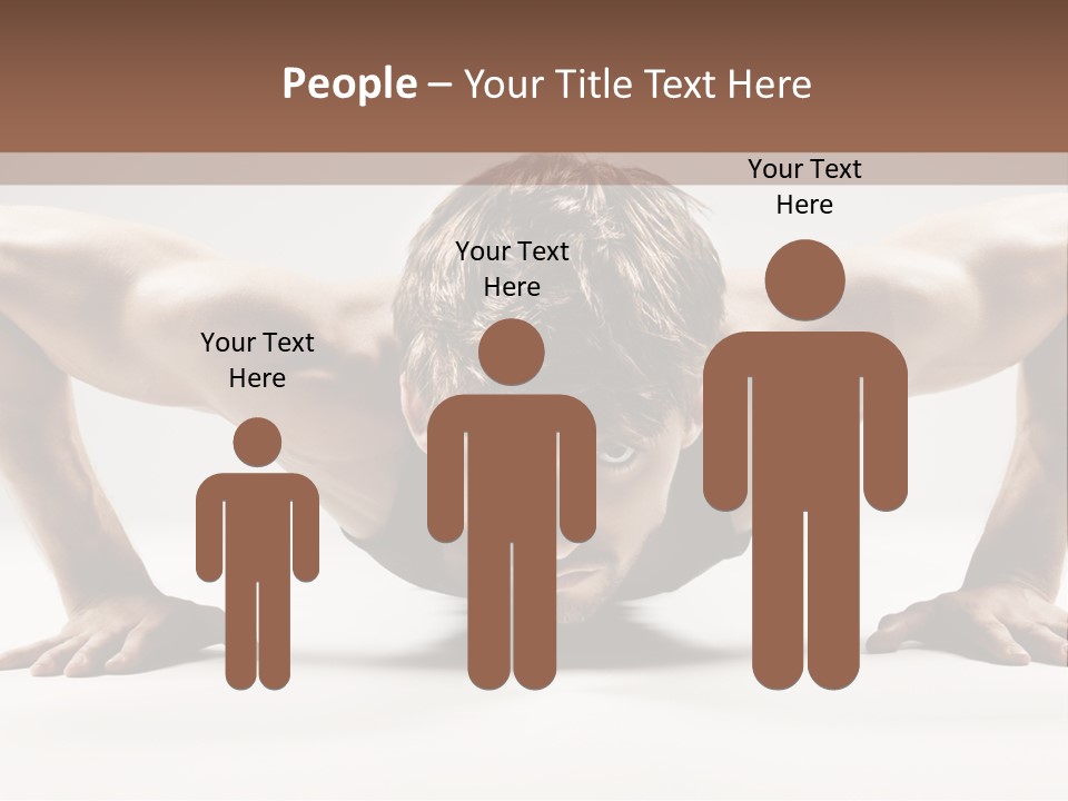 Training Muscular White PowerPoint Template