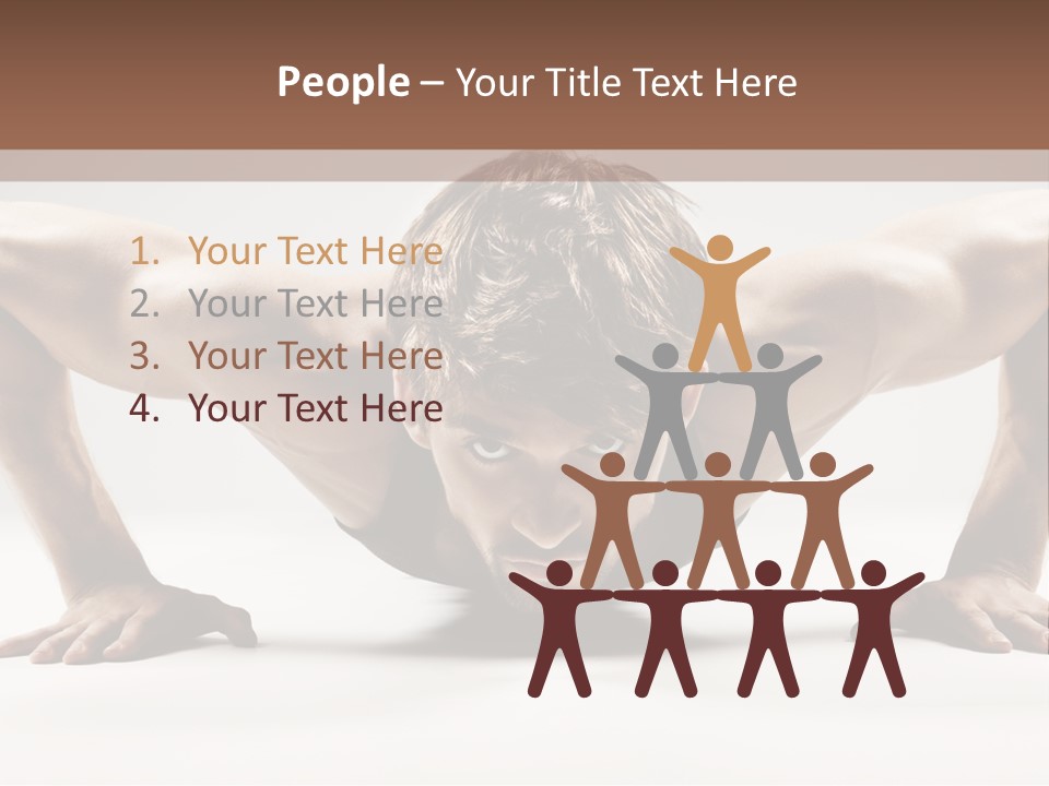 Training Muscular White PowerPoint Template